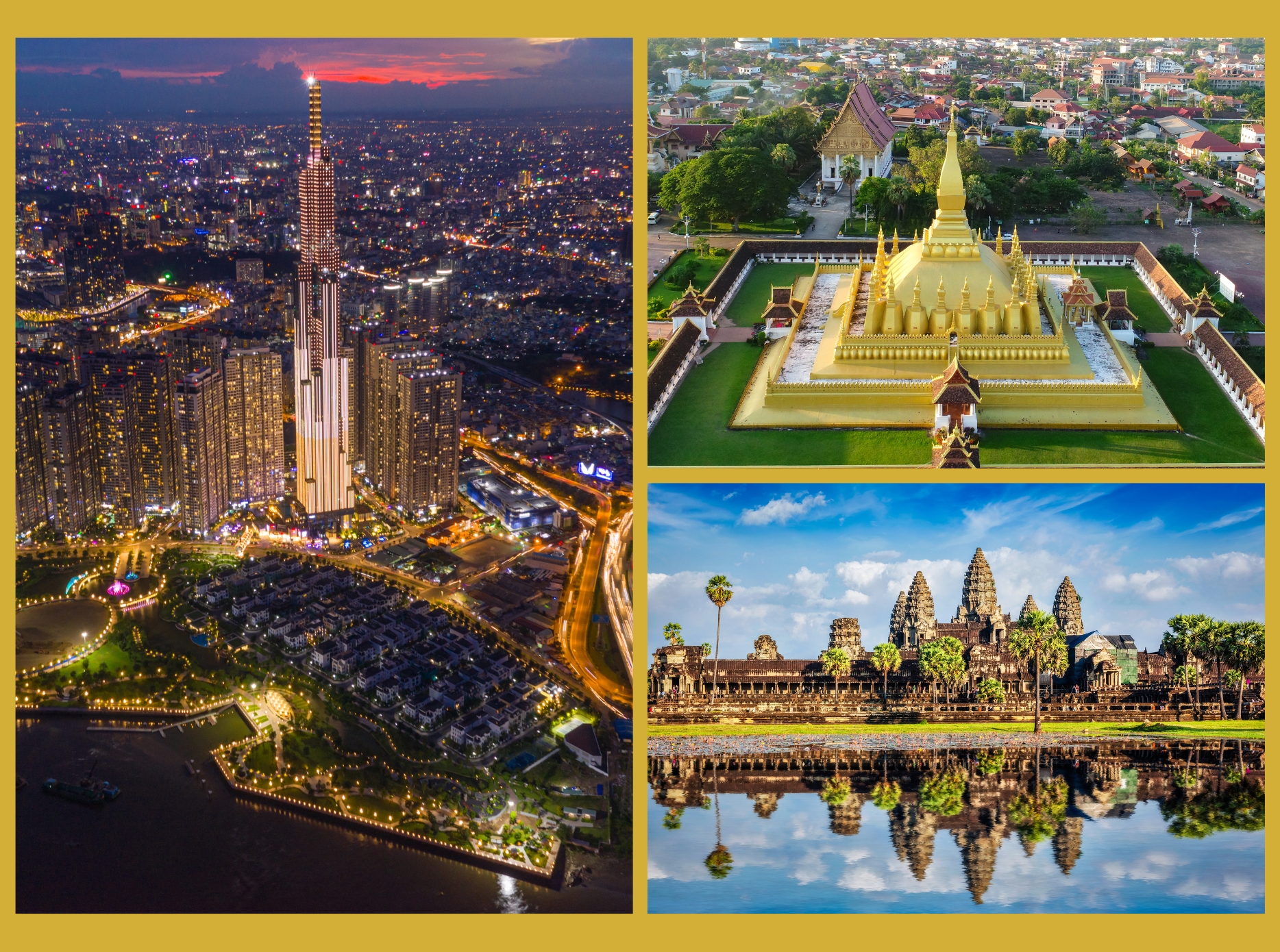 Vietnam, Cambodia and Laos