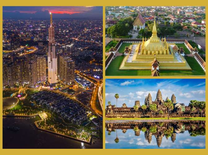 Vietnam, Cambodia and Laos